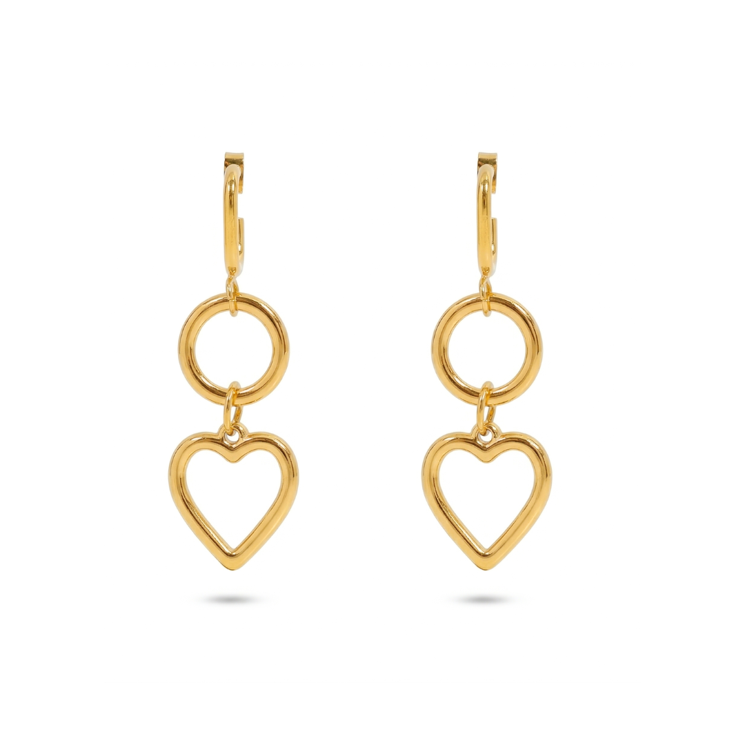 Hrdaya Heart Earrings