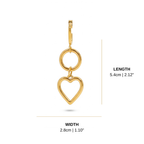 Hrdaya Heart Earrings
