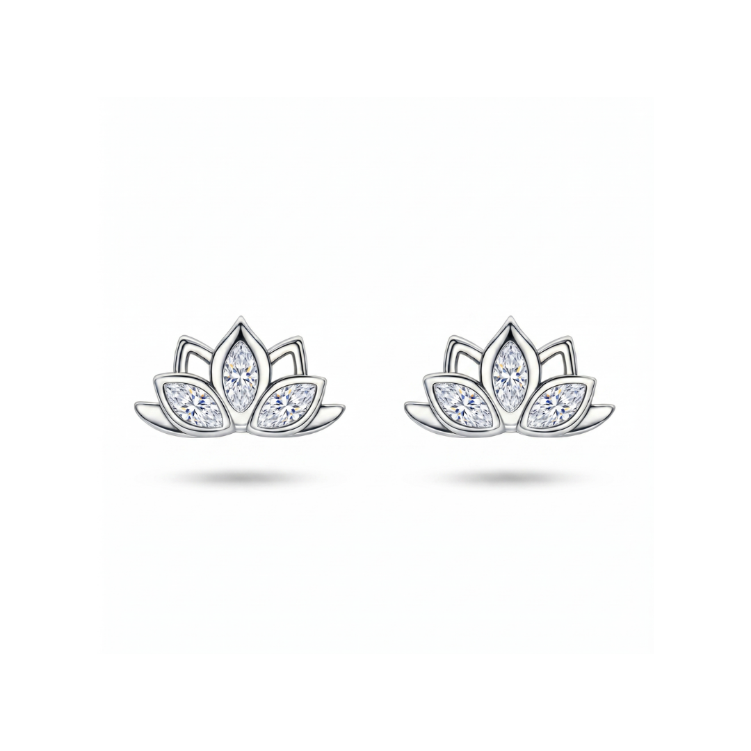 Lotus Stud Earrings