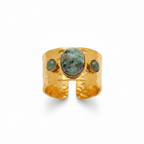 Nyasah Green Stone Ring
