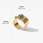 Nyasah Green Stone Ring