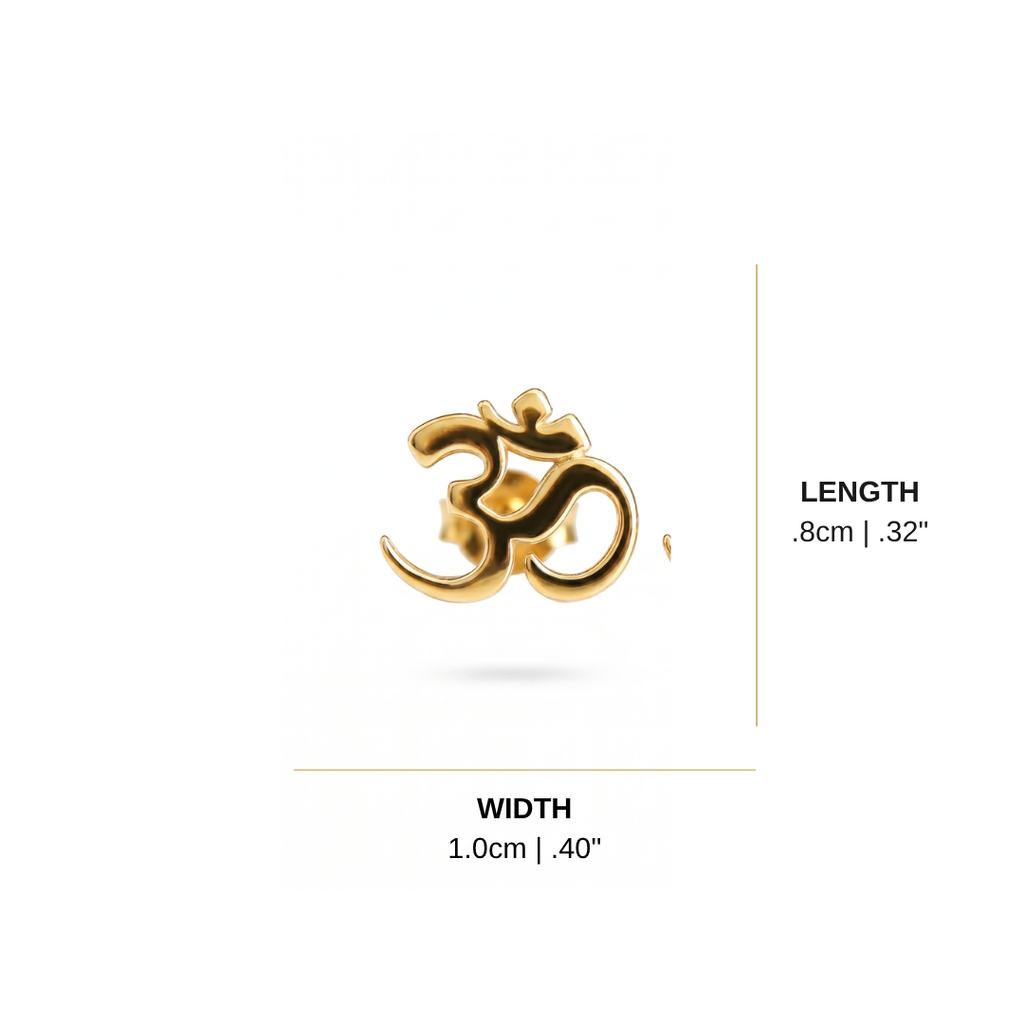 Om Stud Earrings