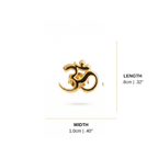 Om Stud Earrings