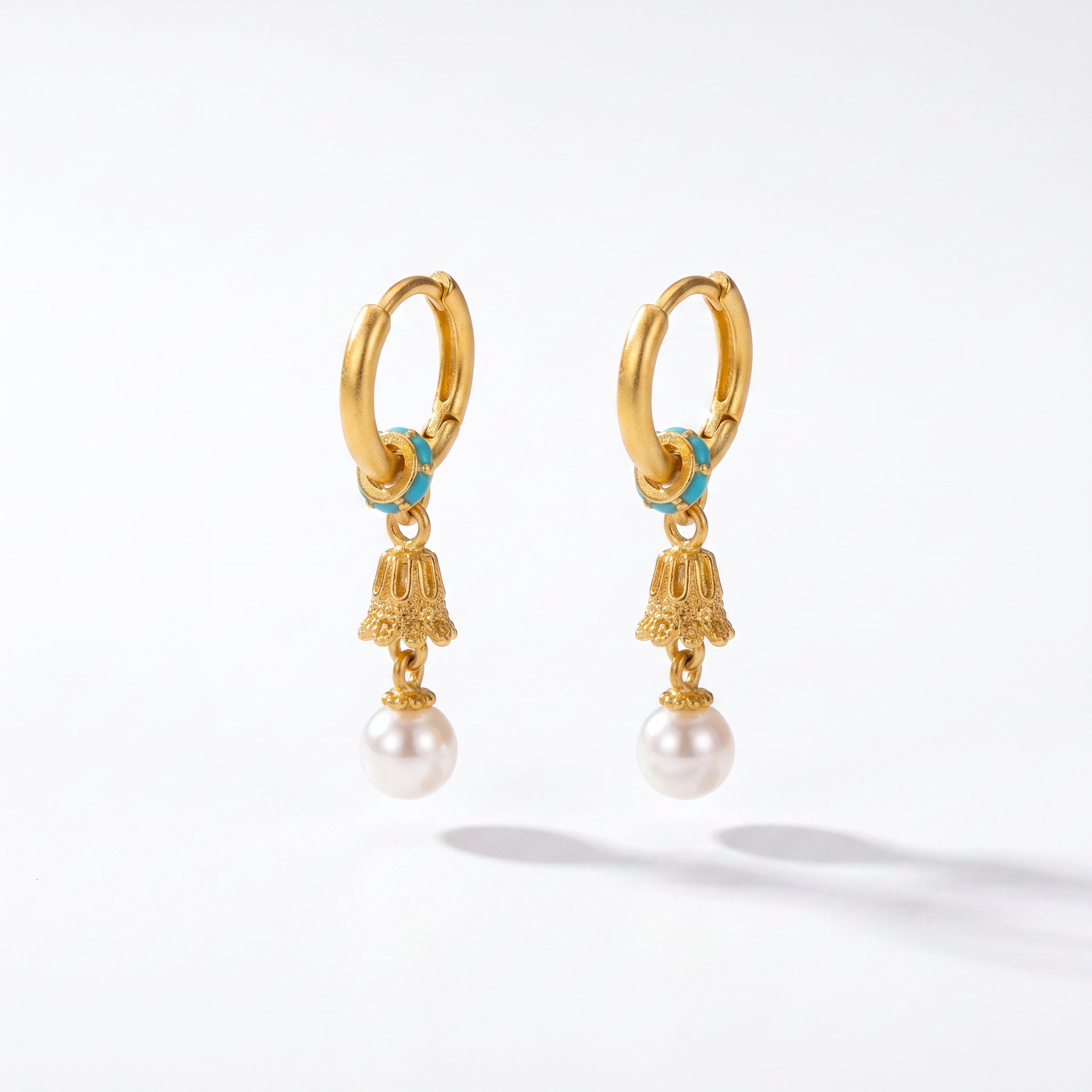Bell Pearle Mini Jhumka Earrings
