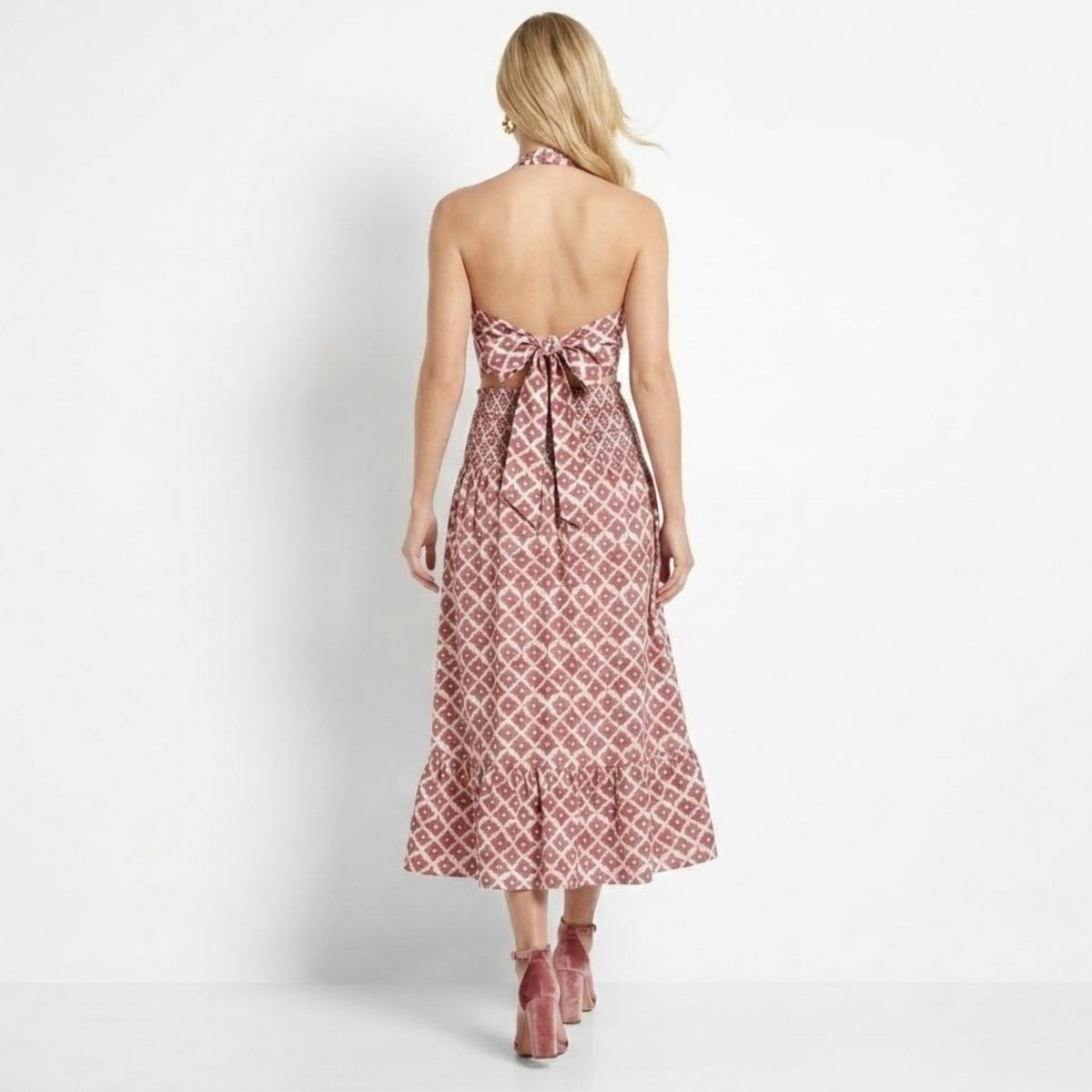 Alvara Midi Two Piece Skirt Set