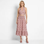Alvara Midi Two Piece Skirt Set