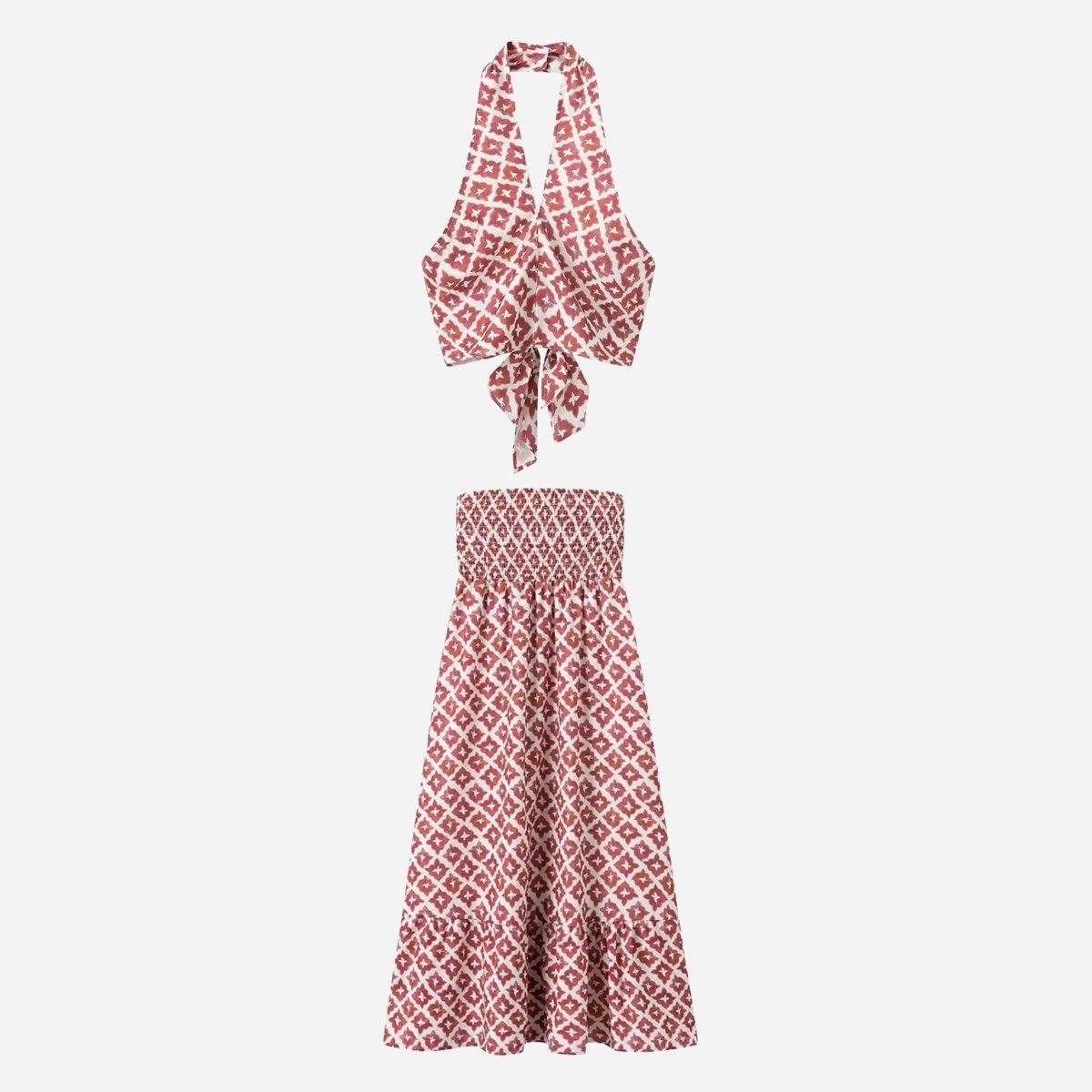 Alvara Midi Two Piece Skirt Set