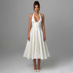 Ismerie Midi Dress | Floral Jacquard Corset